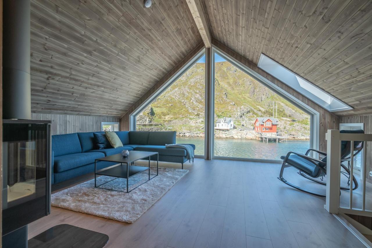 Seafront New Cabin In Lofoten Ballstad Buitenkant foto